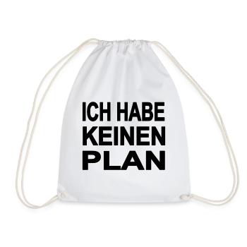 Plan - Turnbeutel - Weiß - Vorne