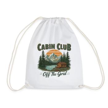 Cabin Club – Off The Grid - Turnbeutel - Weiß - Vorne