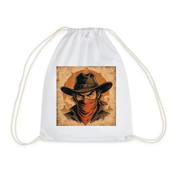 Westlicher Schatten in Bandana - Turnbeutel - Weiß - Vorne
