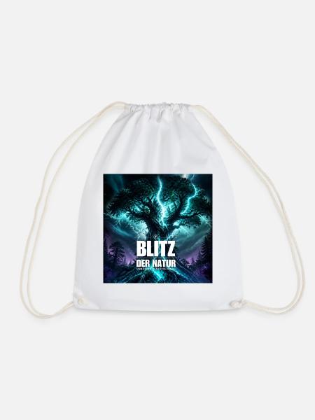 Blitz Der Natur - Turnbeutel - Weiß