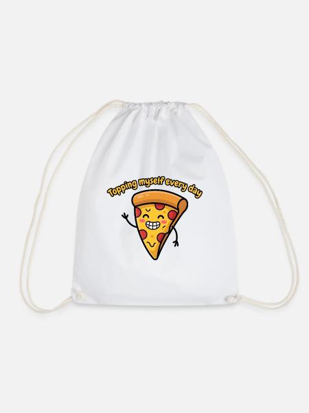 The Munch Bunch Pizza: Jeden Tag auf mich selbst toppen - Turnbeutel - Weiß