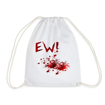 Halloween-Kostüm-Blutflecken - Turnbeutel - Weiß - Vorne