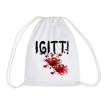 Halloween Blutflecken Igitt - Turnbeutel - Weiß - Vorne