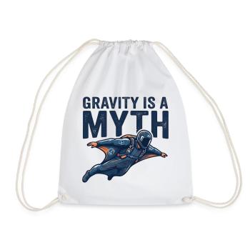 Gravität Mythos – Astronautenflug - Turnbeutel - Weiß - Vorne