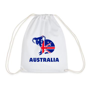 Australien-Koala - Turnbeutel - Weiß - Vorne