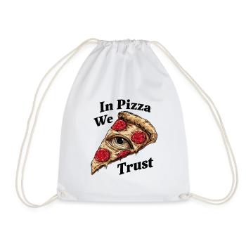 In Pizza We Trust - Turnbeutel - Weiß - Vorne