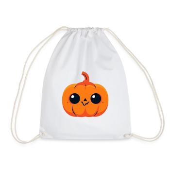 Cute Kawaii Pumpkin - Turnbeutel - Weiß - Vorne