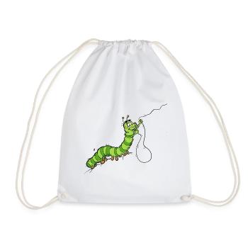 Hungry_Caterpillar - Turnbeutel - Weiß - Vorne