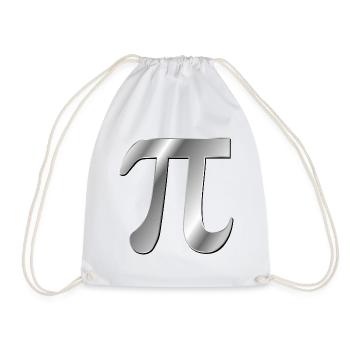 Zahl Pi Mathematik - Turnbeutel - Weiß - Vorne