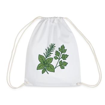Herbs & Kitchen Garden – Motiv Geschenkidee. - Turnbeutel - Weiß - Vorne