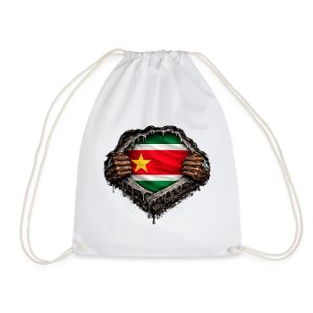 Flagge von Guadeloupe Hyper Realistische Streetwear - Turnbeutel - Weiß - Vorne