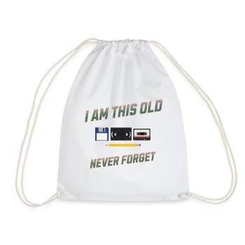 I'm This Old Never Forget Retro Design - Turnbeutel - Weiß - Vorne
