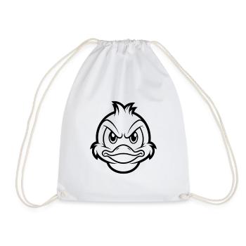 Angry Duck - Turnbeutel - Weiß - Vorne