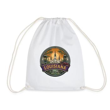 Louisiana New Orleans Bayou Reisesouvenir - Turnbeutel - Weiß - Vorne