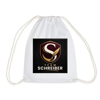 Team Schreiber Nachname Familien Name Teamwork  - Turnbeutel - Weiß - Vorne