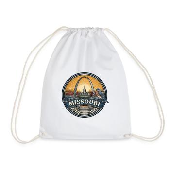 Reisegeschenk des Missouri St. Louis Gateway Arch - Turnbeutel - Weiß - Vorne
