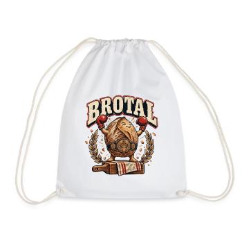 Brotal - Turnbeutel - Weiß - Vorne