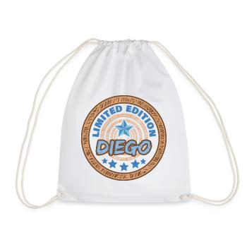 Geschenk für Diego - Turnbeutel - Weiß - Vorne
