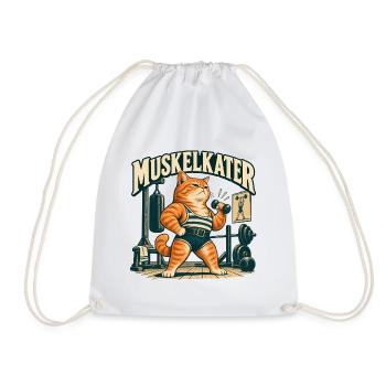 Muskelkater - Turnbeutel - Weiß - Vorne