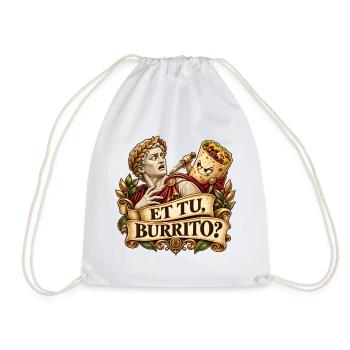 Und Ihr Burrito? Römisches Taco-Duell - Turnbeutel - Weiß - Vorne