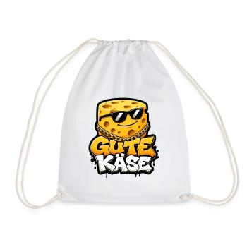 Gute Käse cooler Käse Laib mit Sonnenbrille Shirt - Turnbeutel - Weiß - Vorne