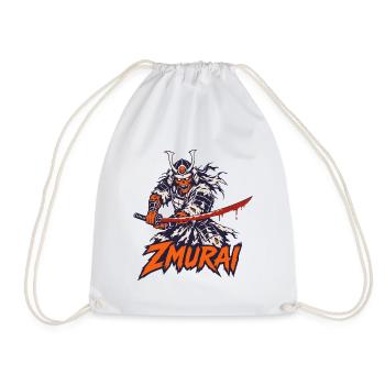 Zombie-Samurai mit blutigem Katana - Turnbeutel - Weiß - Vorne