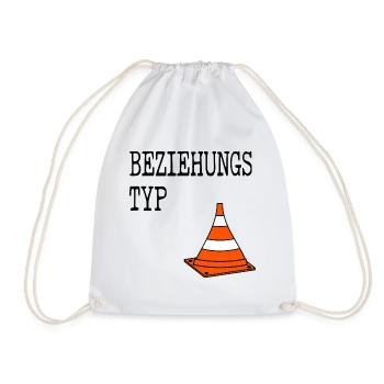 Beziehungstyp Pylone - Turnbeutel - Weiß - Vorne
