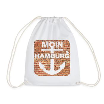 Moin_Hamburg - Turnbeutel - Weiß - Vorne
