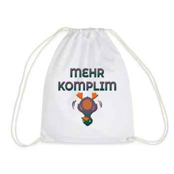 Komplimente Ente - Turnbeutel - Weiß - Vorne