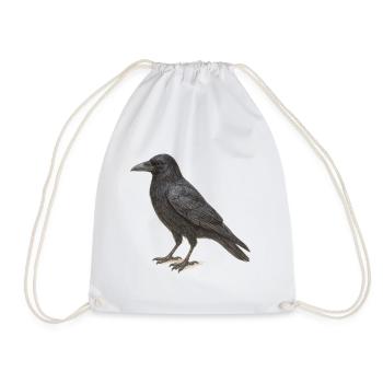 Black Crow - Turnbeutel - Weiß - Vorne
