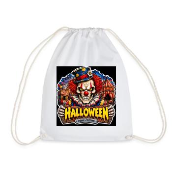 SkullCostume Halloween Edition: Der Killerclown - Turnbeutel - Weiß - Vorne