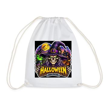 SkullCostume – Halloween-Ausgabe: Die Hexe - Turnbeutel - Weiß - Vorne