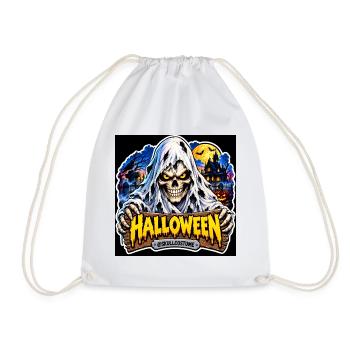 SkullCostume – Halloween Edition: Der Geist - Turnbeutel - Weiß - Vorne