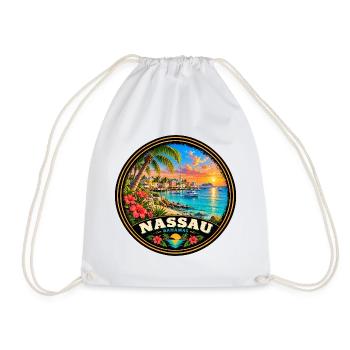 Nassau Bahamas Strand Urlaub Tauchen Korallenriff - Turnbeutel - Weiß - Vorne