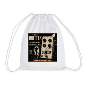 The Quitter Pedal – Vintage Rock Poster - Turnbeutel - Weiß - Vorne