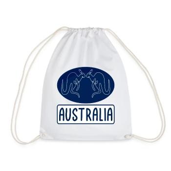 Australia Kangaroo - Turnbeutel - Weiß - Vorne