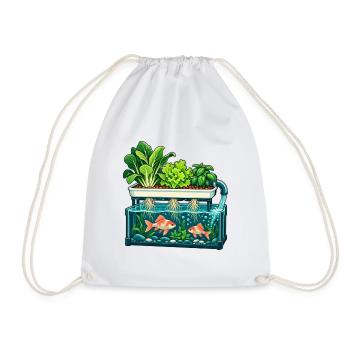 Fische unter einem lebendigen Garten - Turnbeutel - Weiß - Vorne