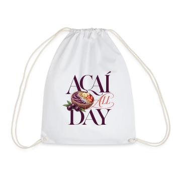 Açaí All Day Bowl - Acai Bowl Design - Turnbeutel - Weiß - Vorne