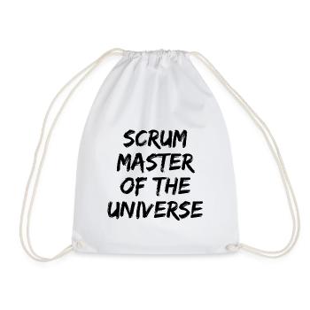 SCRUM MASTER OF THE UNIVERSE AGILE TEAM - Turnbeutel - Weiß - Vorne