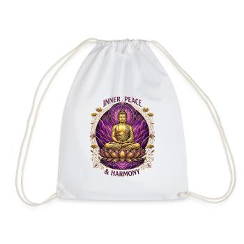 Buddha innerer Frieden und Harmonie - Turnbeutel - Weiß - Vorne