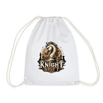 Knight Shift - Chess Knight Vintag Design - Turnbeutel - Weiß - Vorne