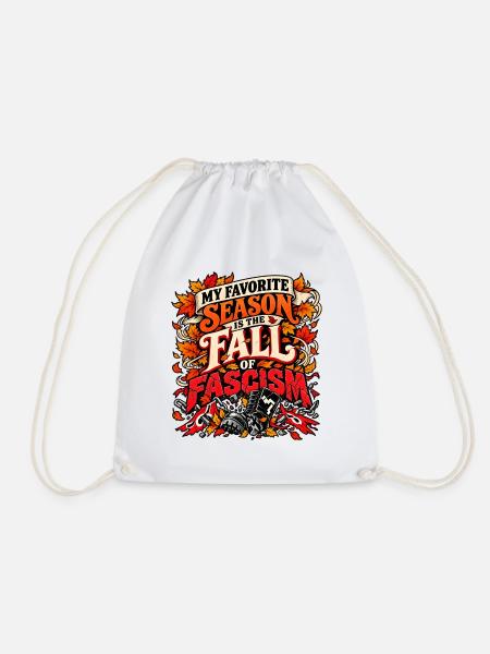 Herbstfall des Faschismus - Turnbeutel - Weiß