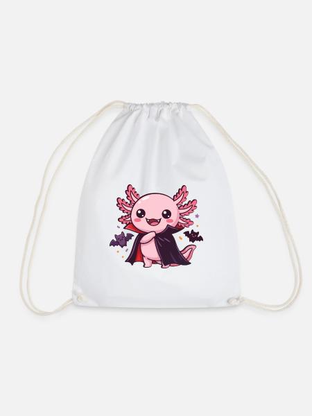 Vampir-Axolotl - Turnbeutel - Weiß