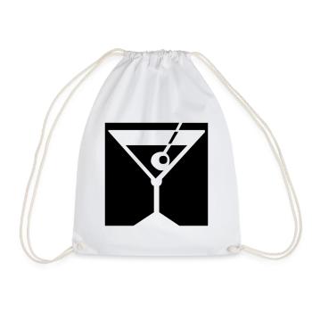 Cocktail - Drawstring Bag - white - Front