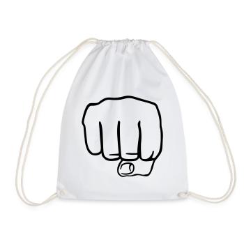 Faust | Fist | Hand - Sac de sport léger - blanc - Devant