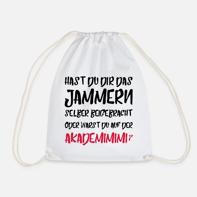 Akademimimi Spruch Geschenk Witzig - Turnbeutel - Weiß