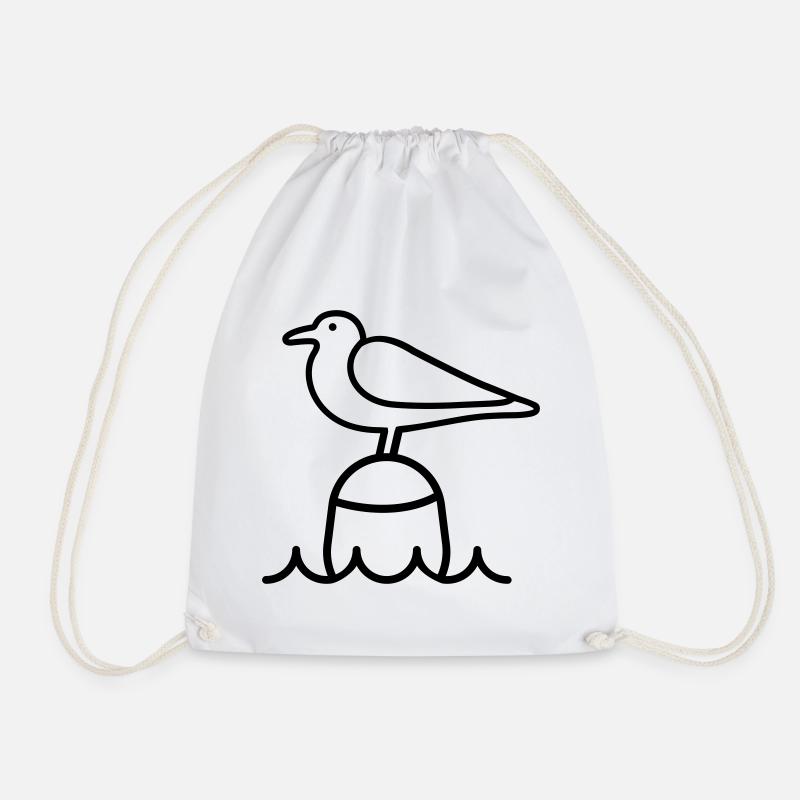 Möwe Moin - Turnbeutel - Weiß