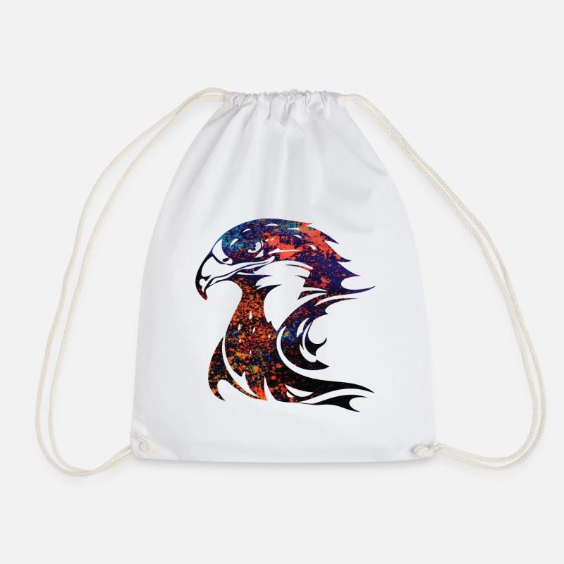 tête d'aigle tachetée - Sac de sport léger - blanc