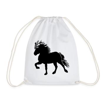 Cheval islandais mignon Tölt 5, islandais, poney islandais - Sac de sport léger - blanc - Devant