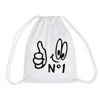 Number One, Comic - Sac de sport léger - blanc - Devant